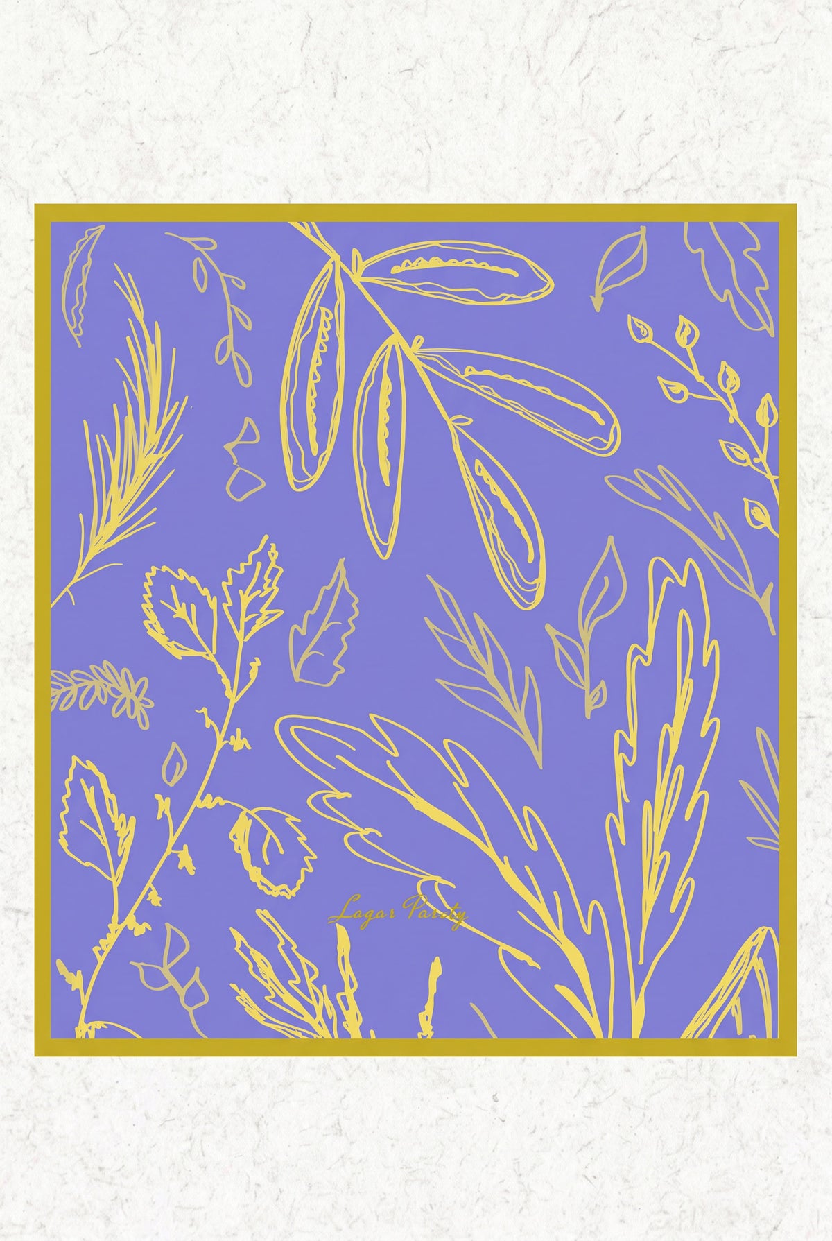 Enchanting Blue-Violet Silk Twill Scarf