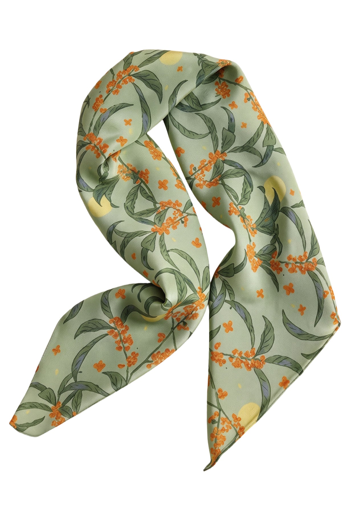 Lime & Osmanthus Silk Scarf