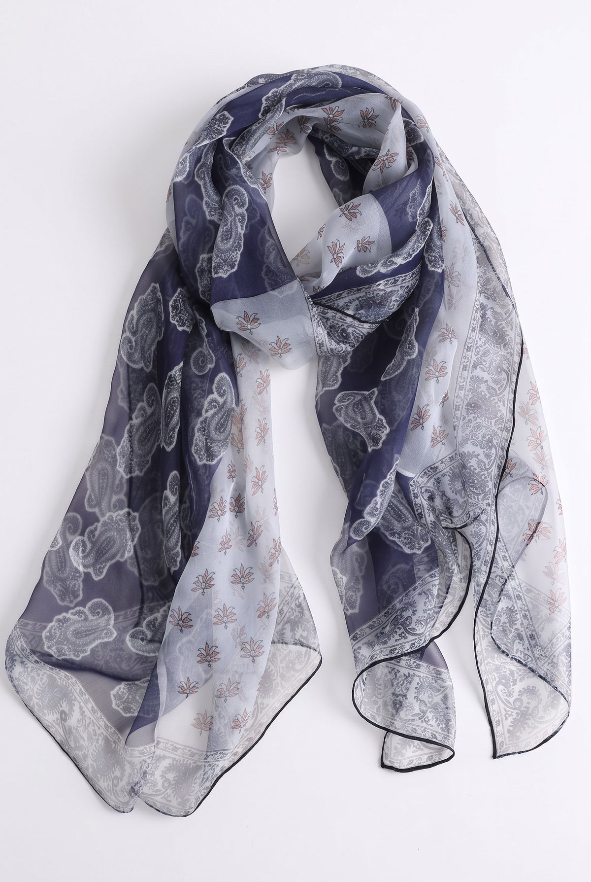 Artistic Botanicals Silk Twill Stole