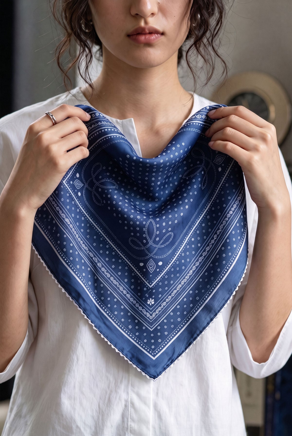 Elegant Accent Silk Scarf
