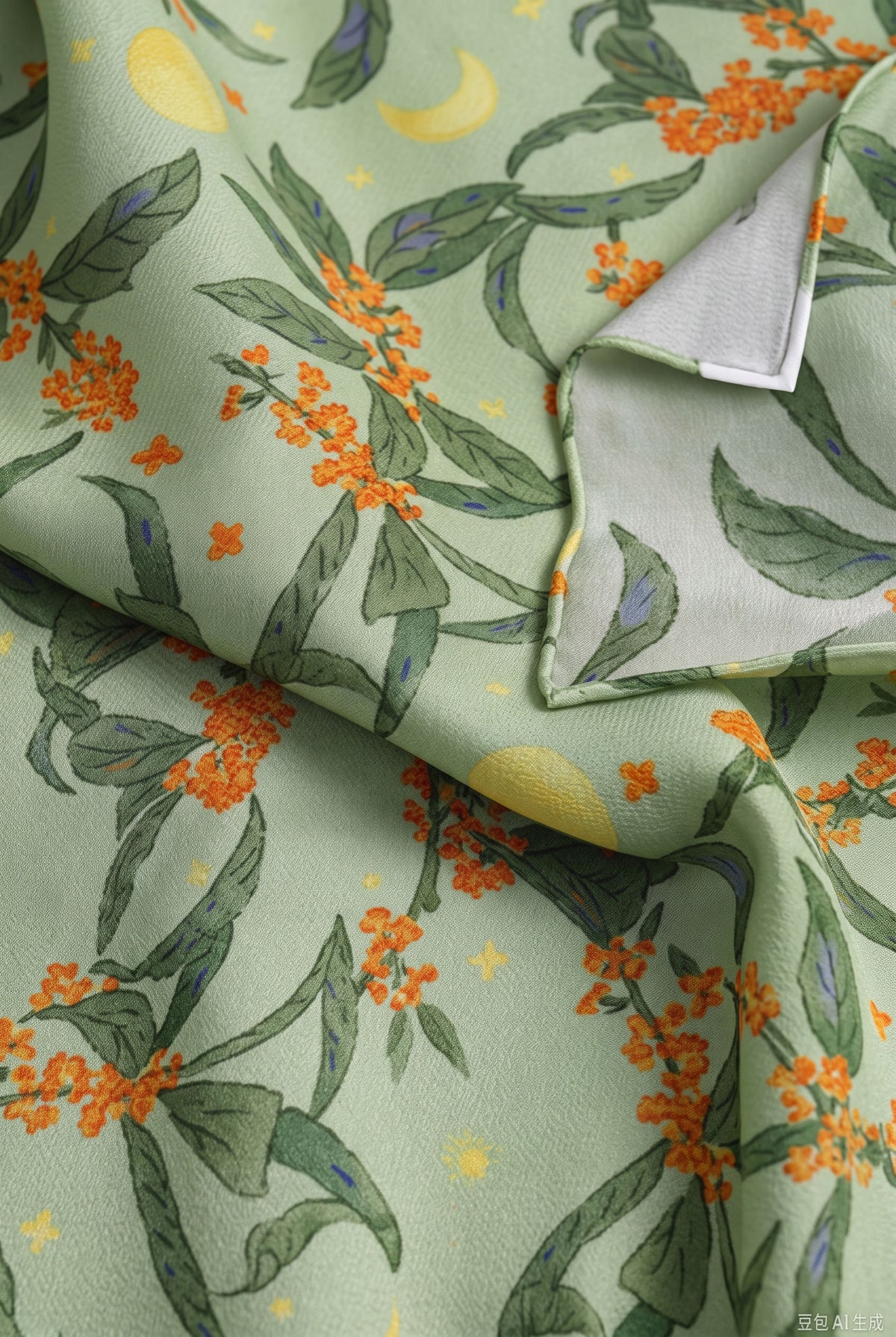 Lime & Osmanthus Silk Scarf