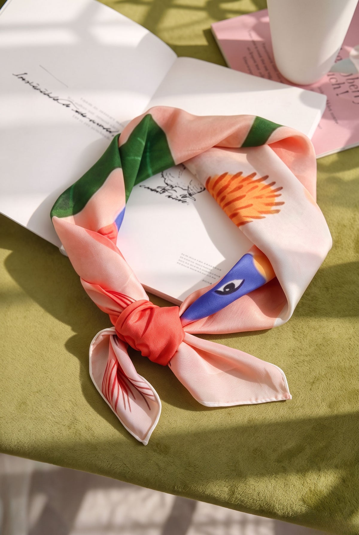 Pink in Motion Silk Scarf