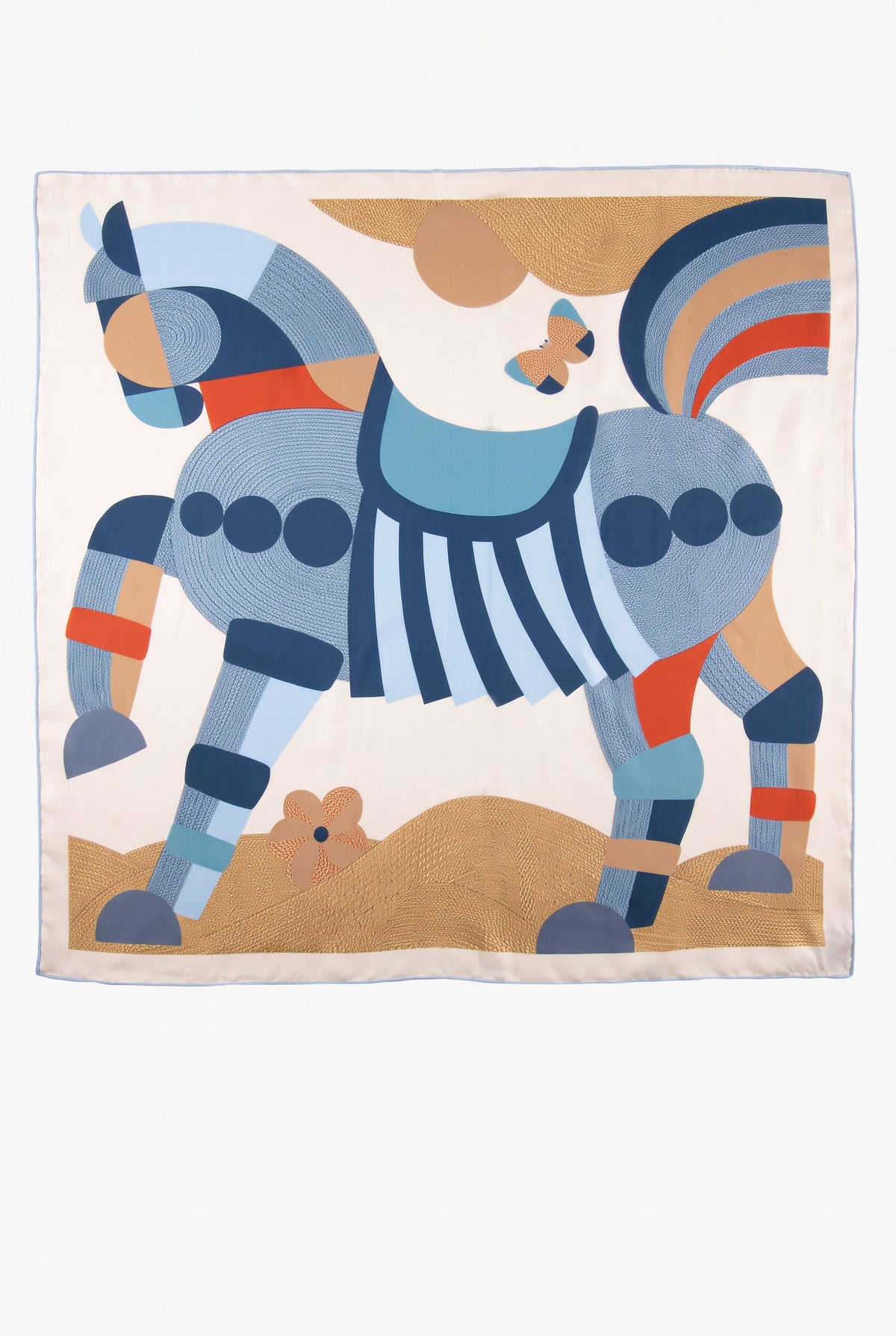 Artistic Steed Silk Twill Scarf