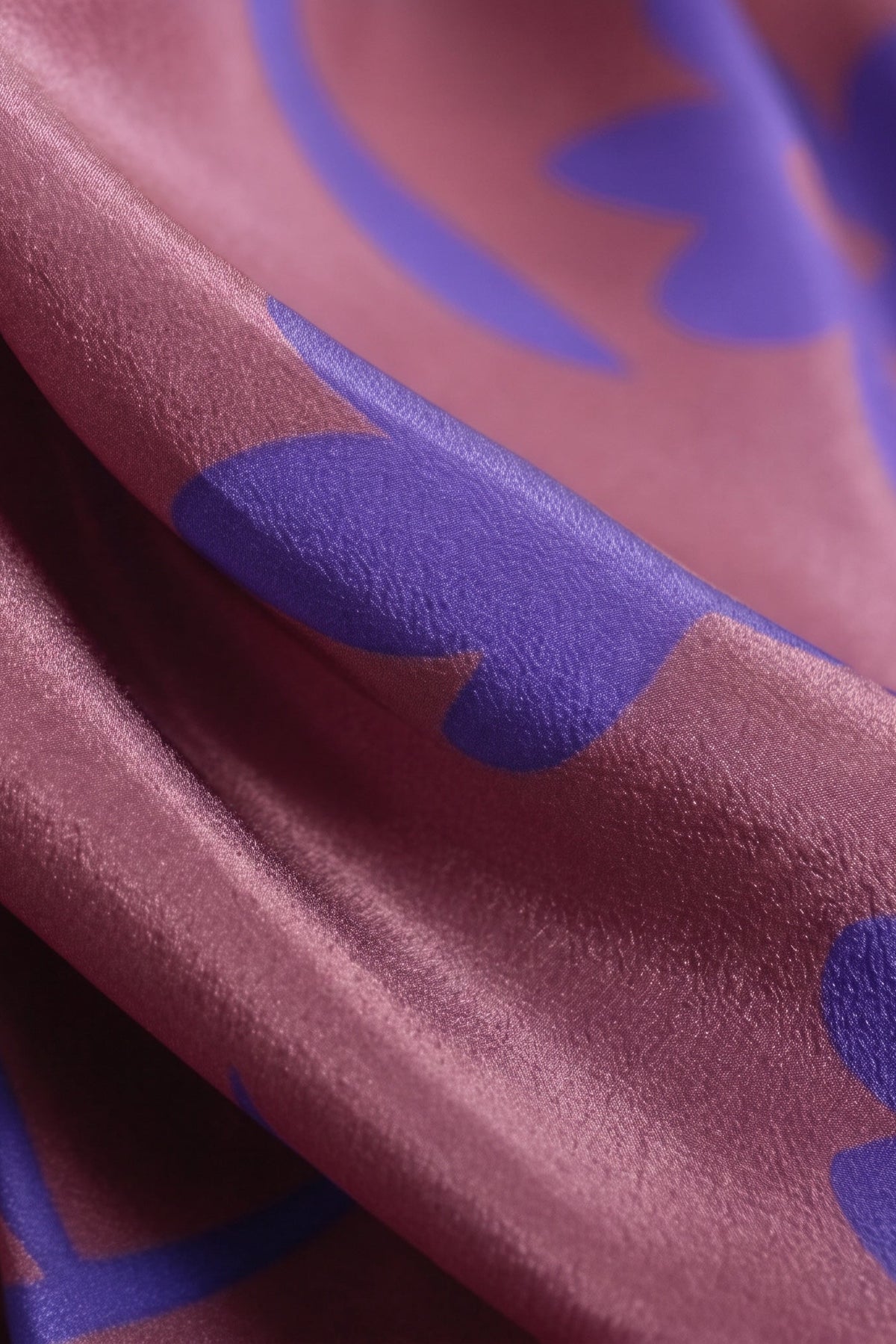 Morning Dew & Chestnut Silk Twill Scarf