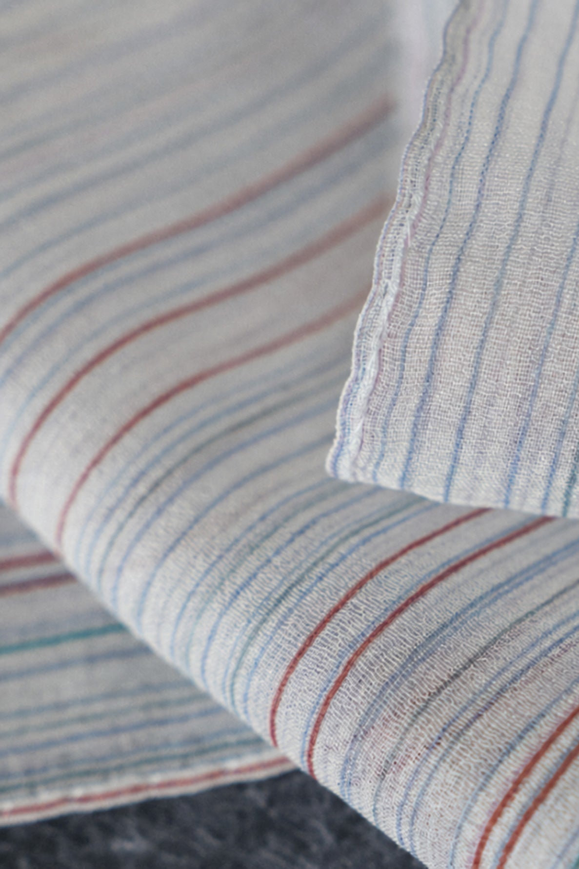 Light Airy Blue Silk Twill Stole