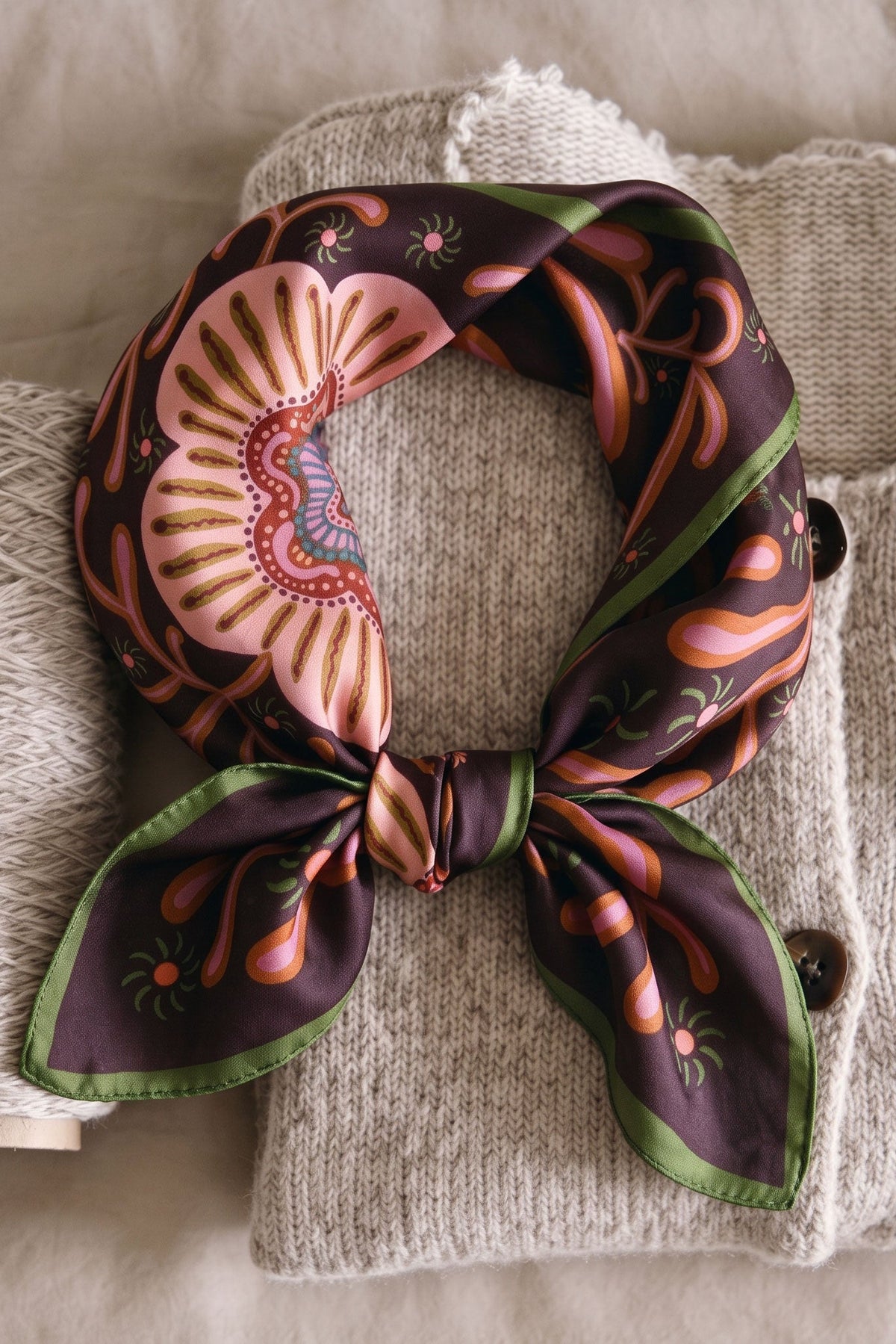 Mandala Vision Silk Scarf