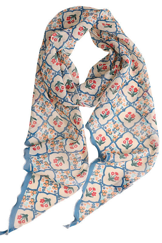 Oriental TreasureBloom Silk Twill Stole