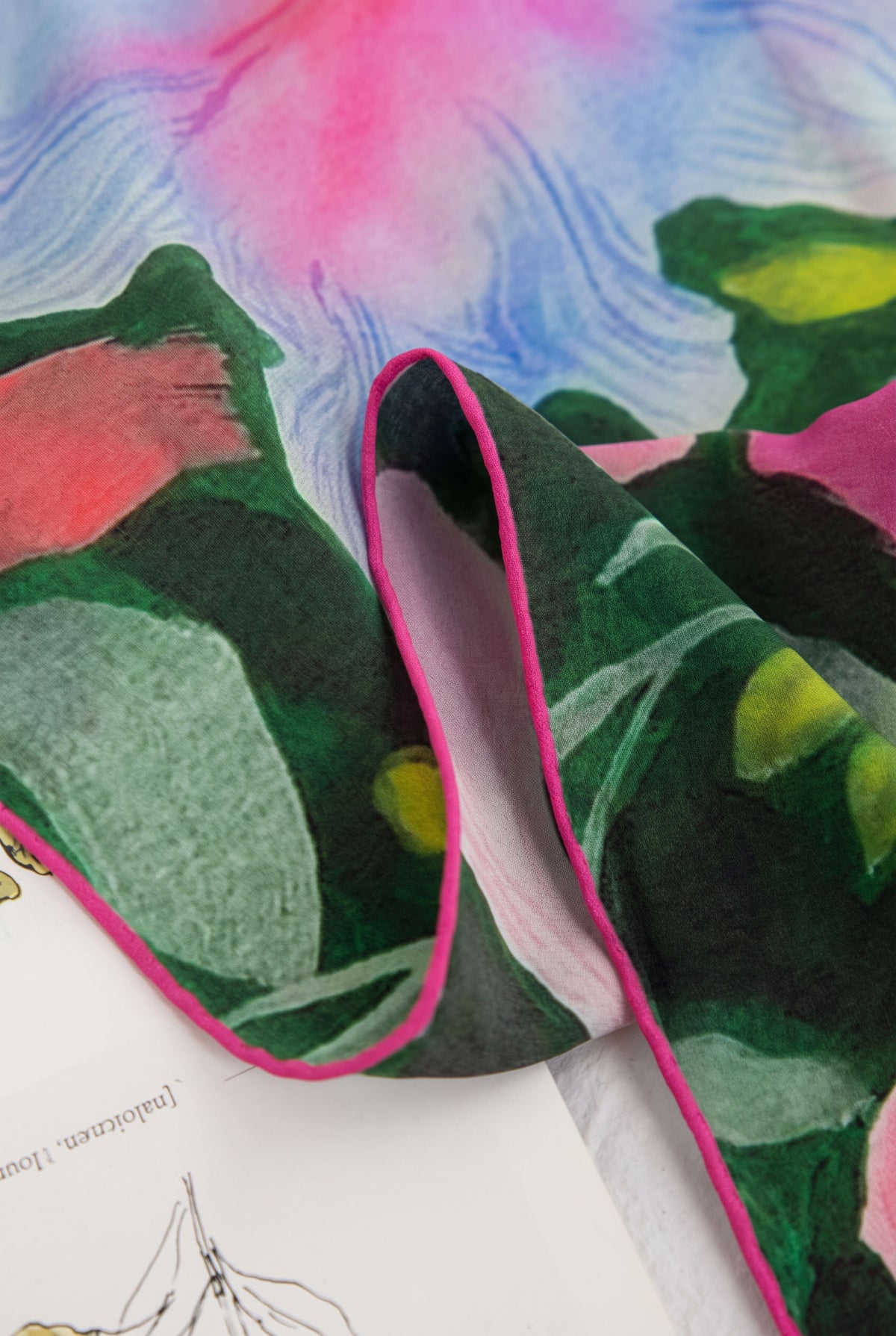 After Summer Night Silk Scarf