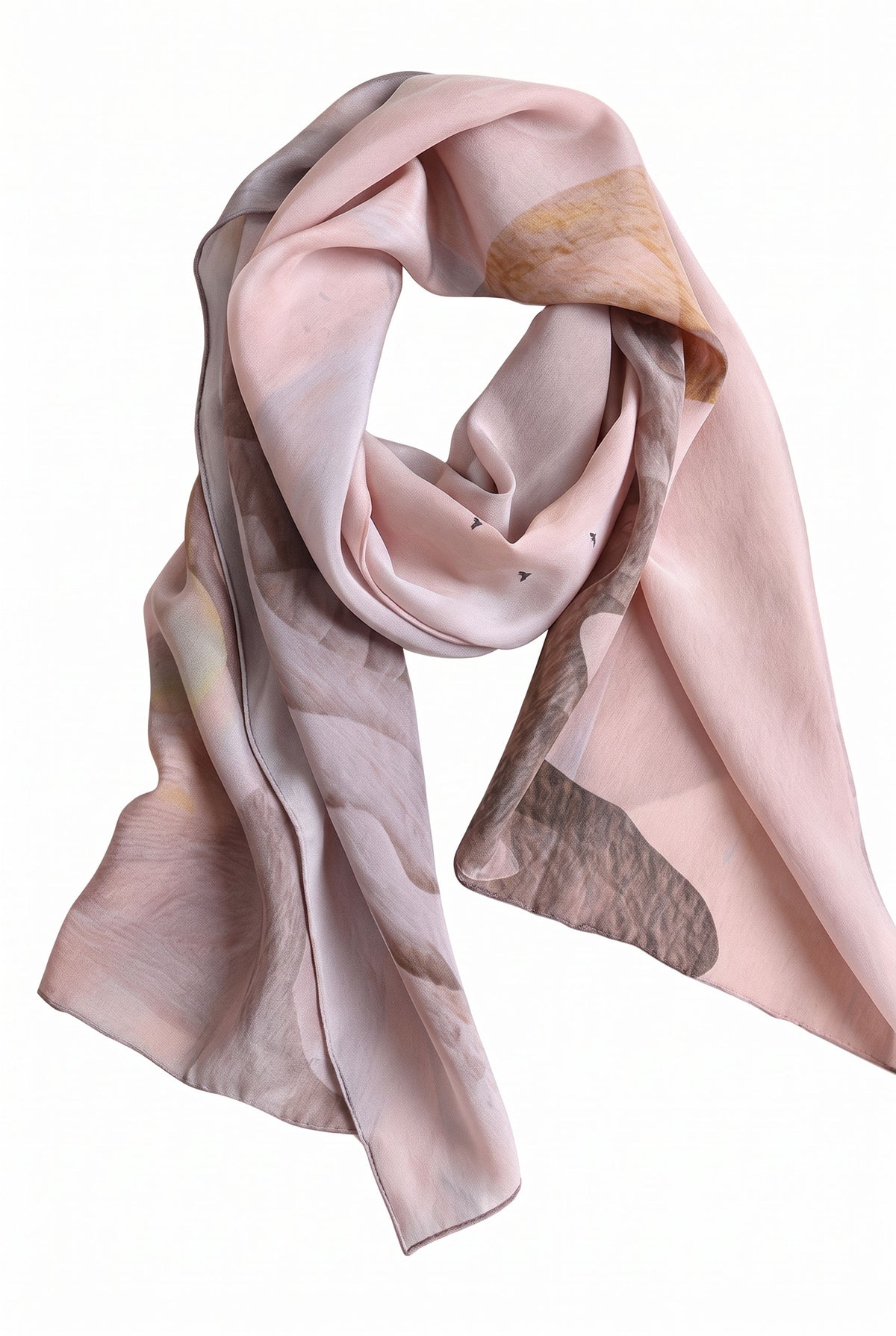 Distant Mountains Silk Stole