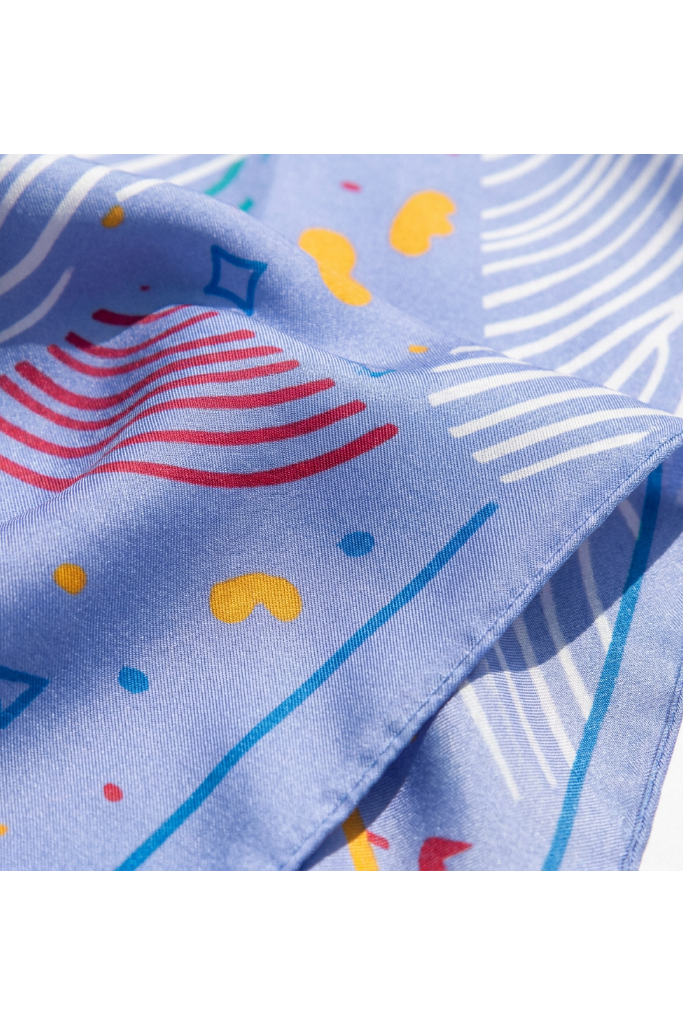 Within The Clouds Silk Twill Stole