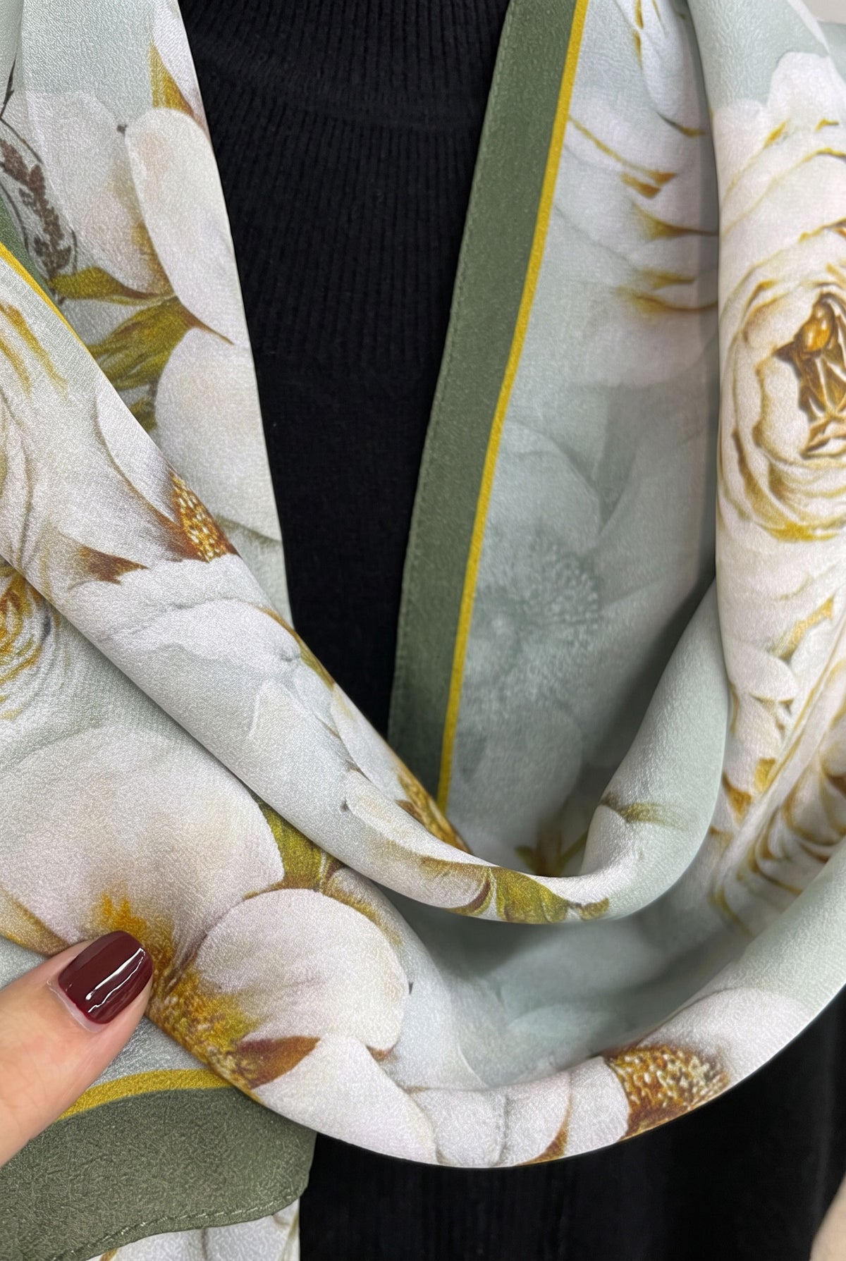 Fragrant Rose Silk Twill Stole