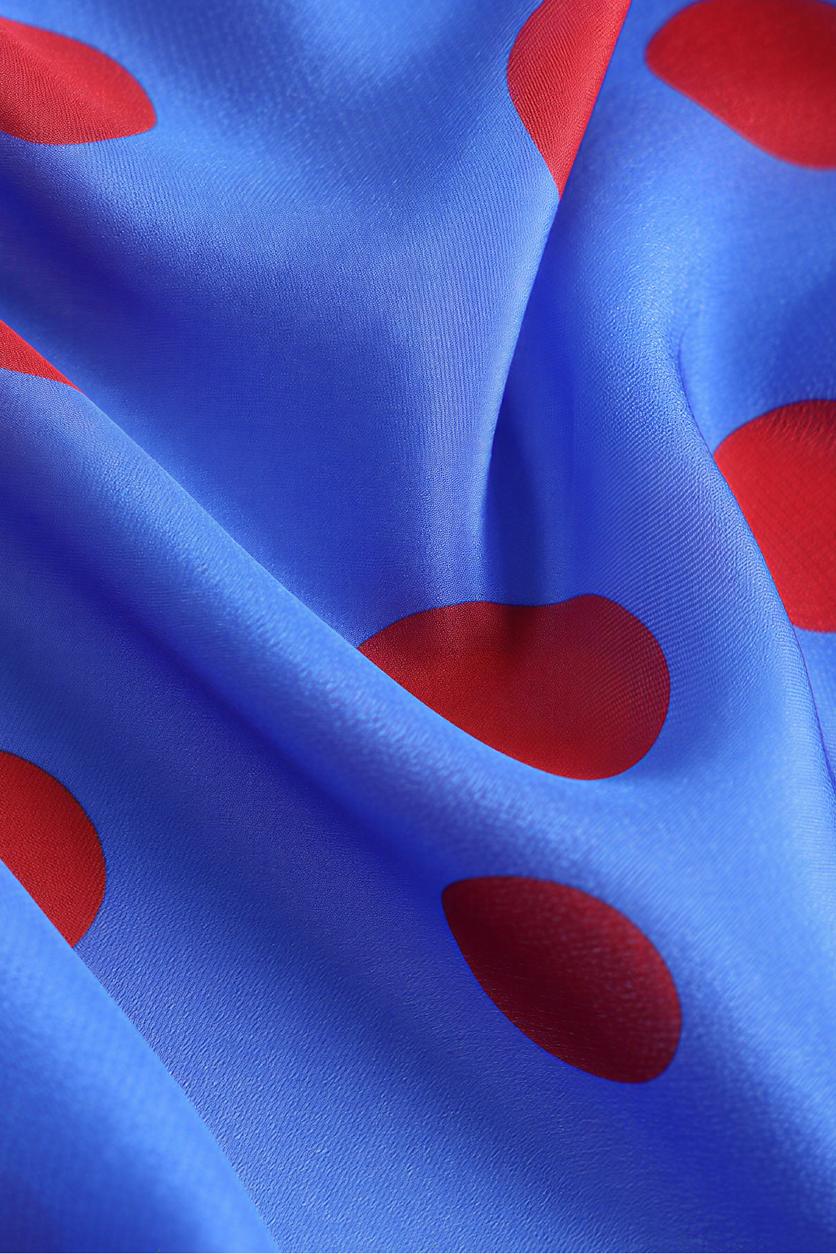 Red Heartbeat Silk Twill scarf