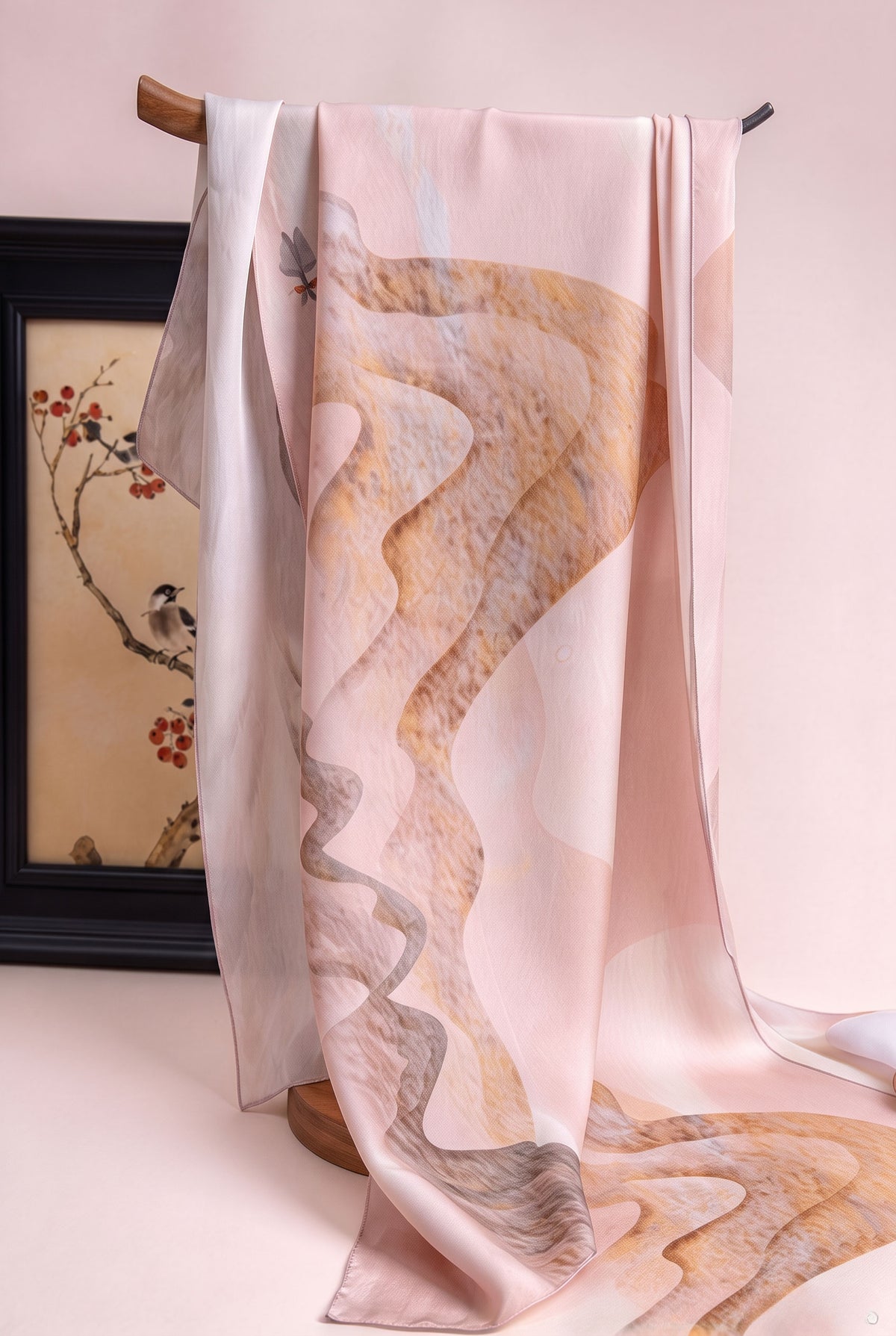 Distant Mountains Silk Stole