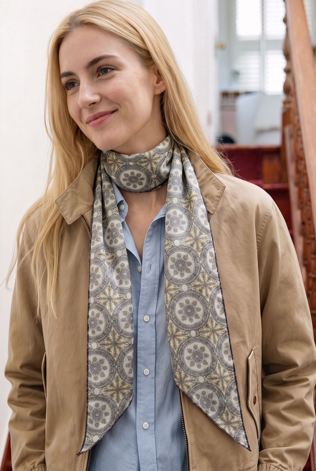 Vintage Paisley Silk Stole