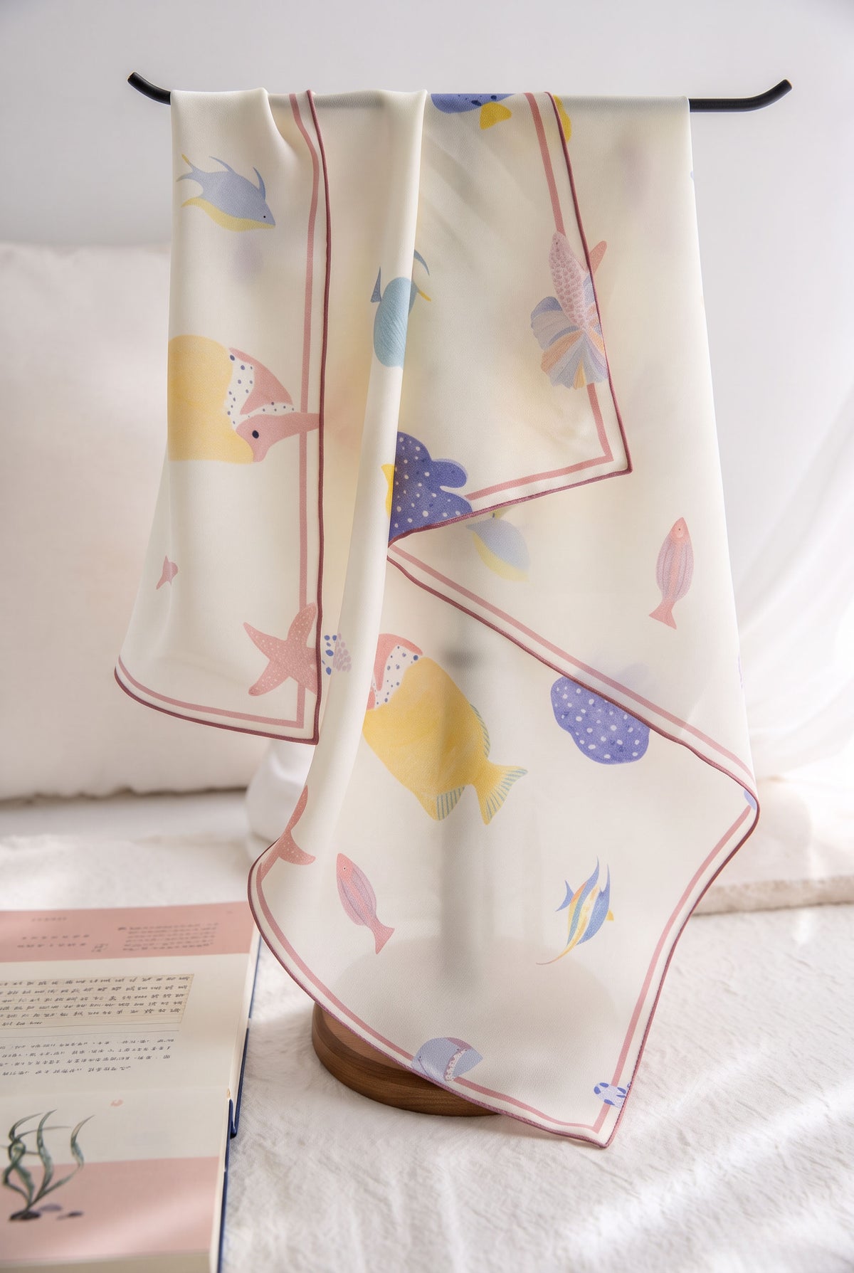Dreamy Undersea Silk Twill Scarf