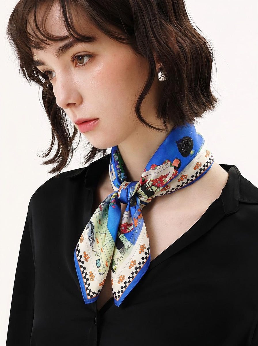 Dreamfish Haven Silk Scarf