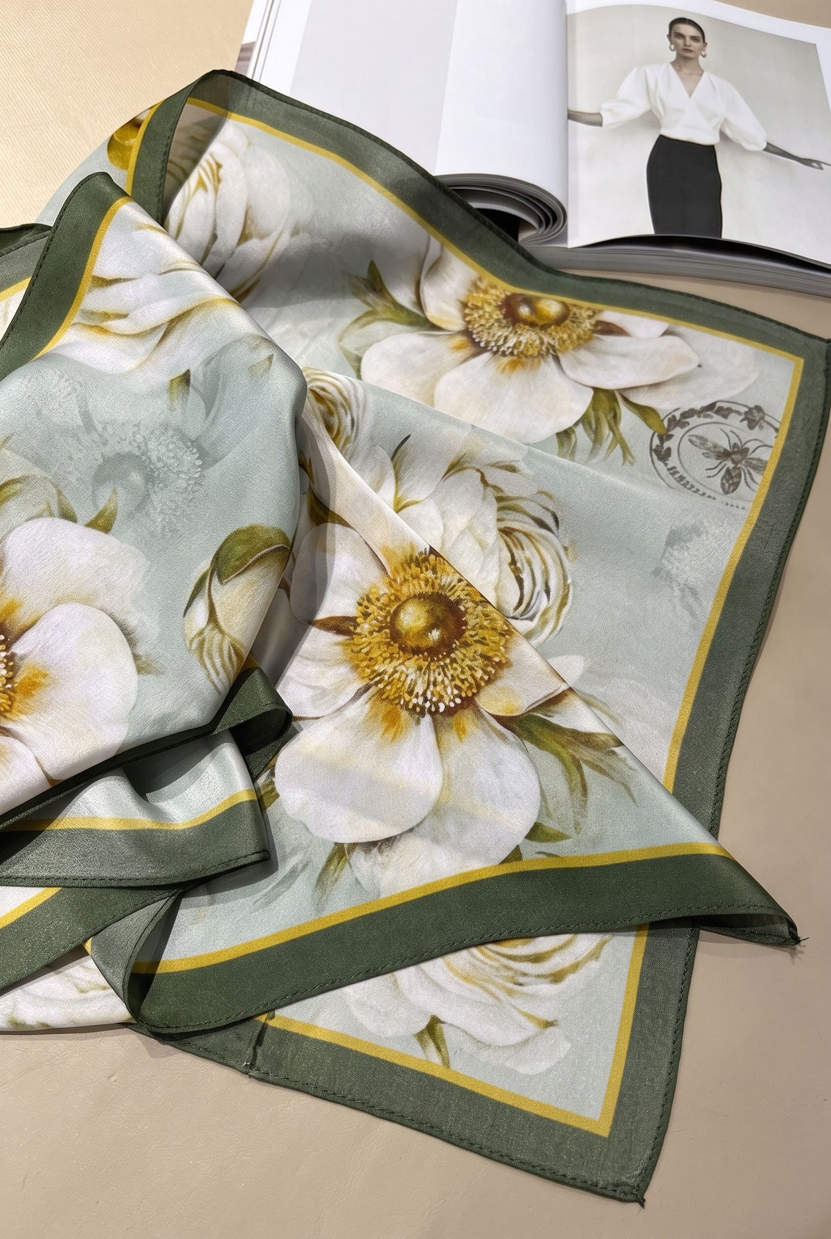 Fragrant Rose Silk Twill Stole