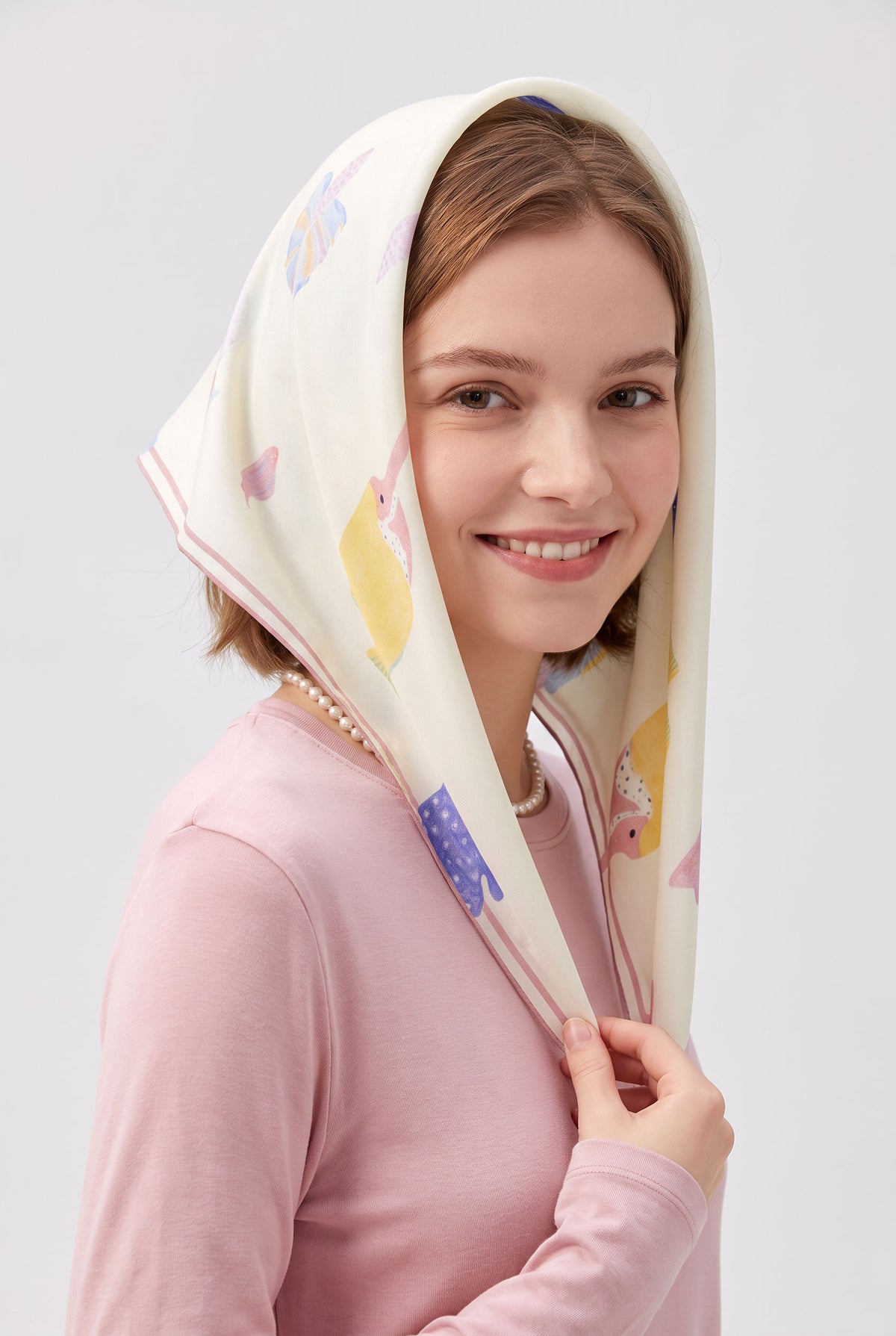 Dreamy Undersea Silk Twill Scarf
