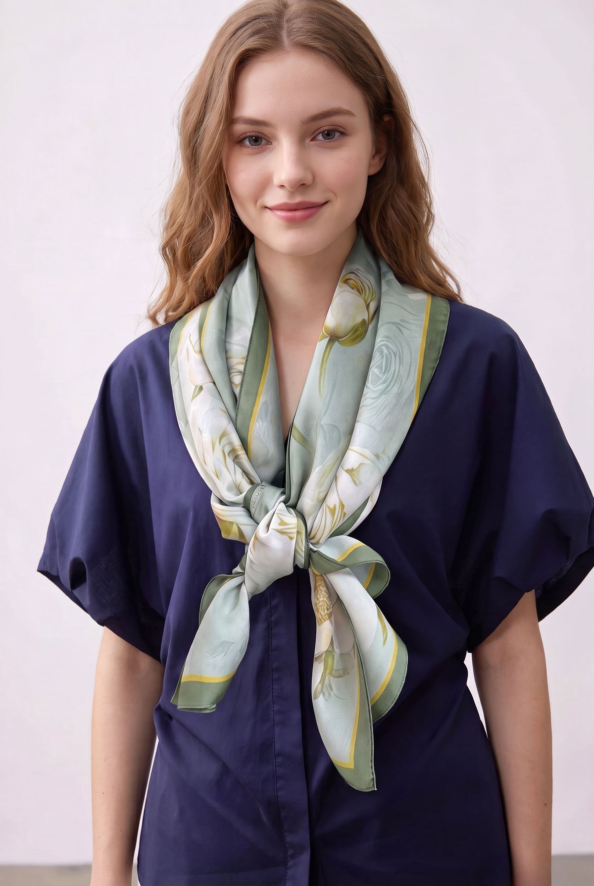 Fragrant Rose Silk Twill Stole