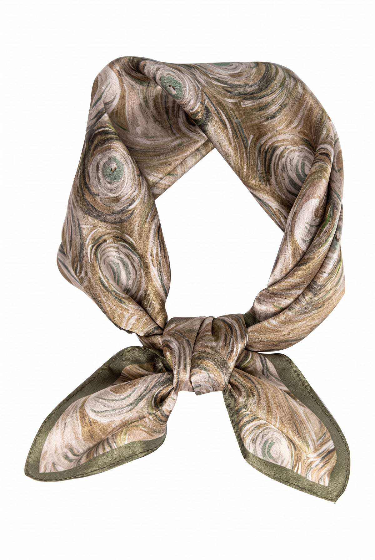 Airy Green Silk Twill Scarf