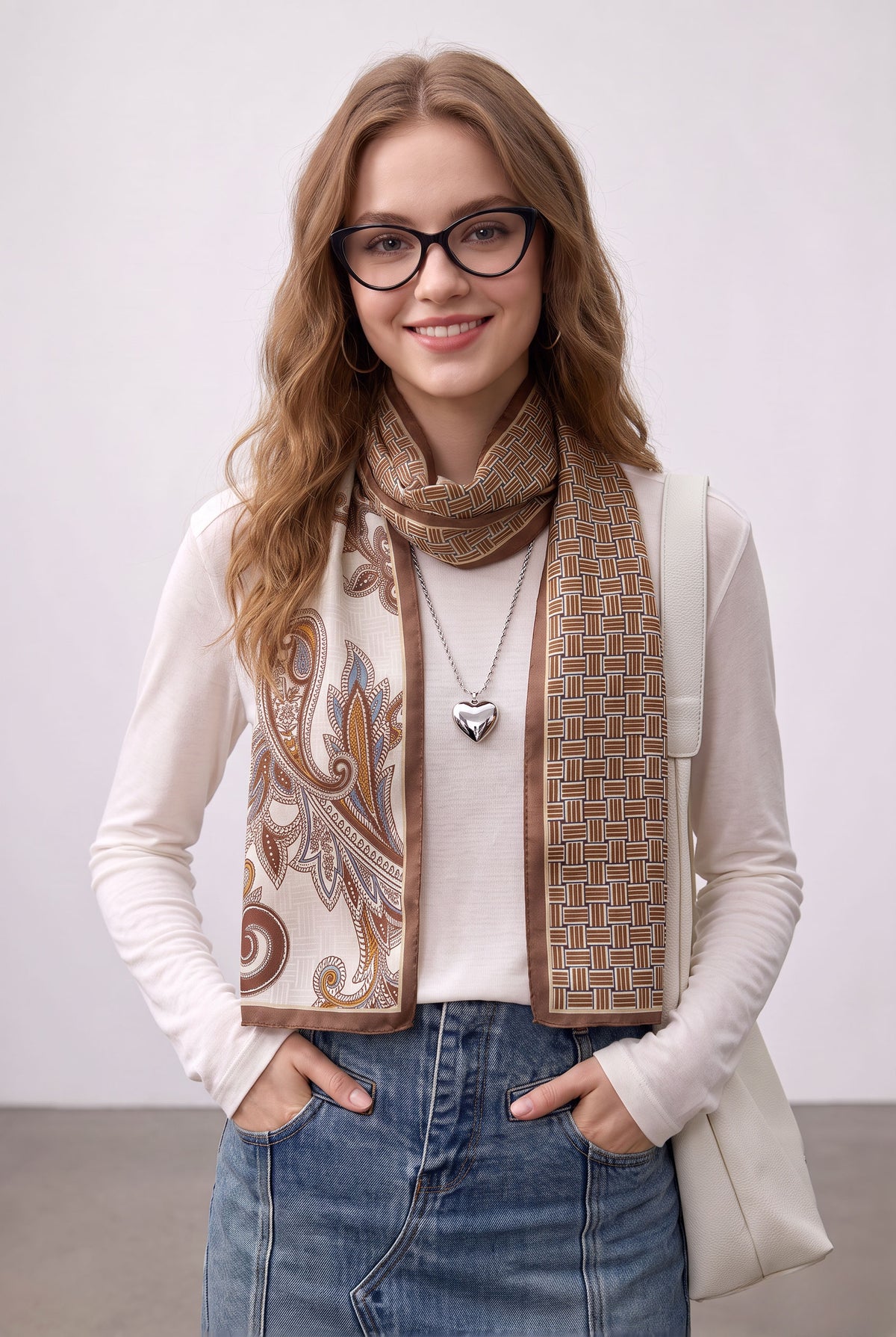 Vintage Encounter Silk Twill Stole