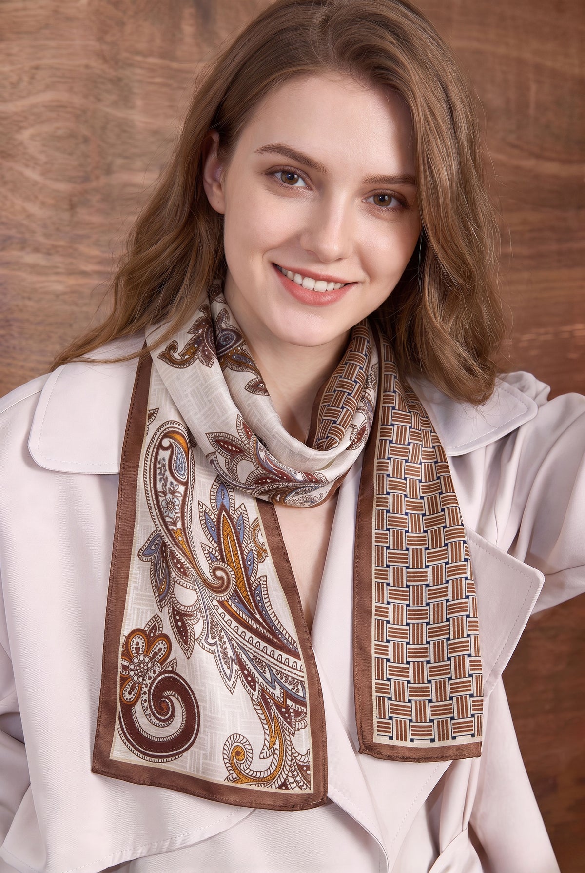 Vintage Encounter Silk Twill Stole
