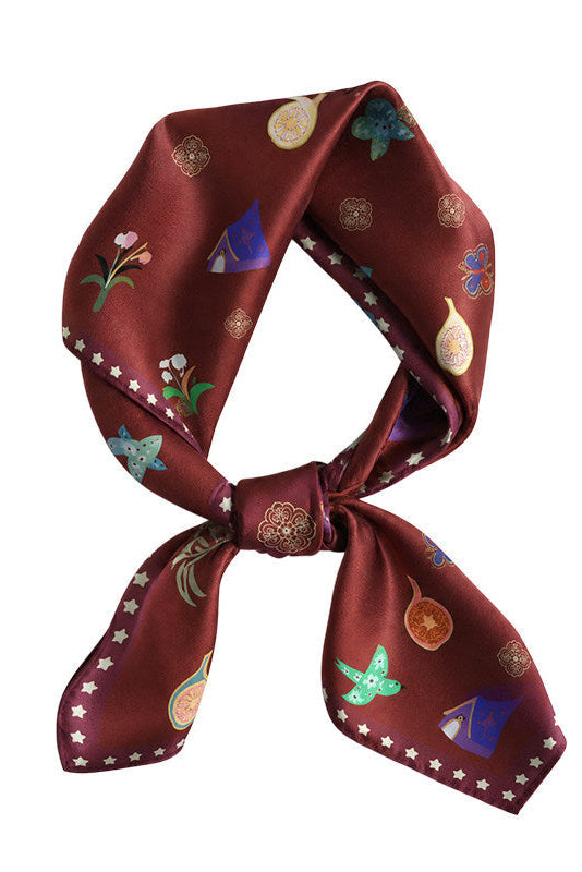 Worldly Trinkets silk Twill scarf