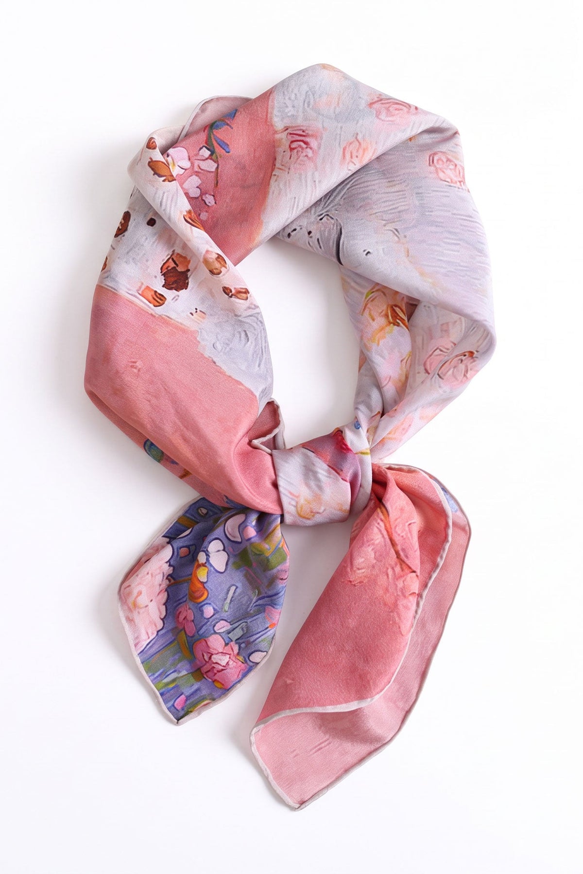 Leopard in Bloom Silk Scarf