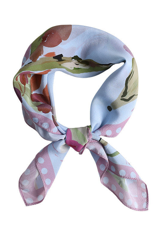 Wisteria silk Twill scarf