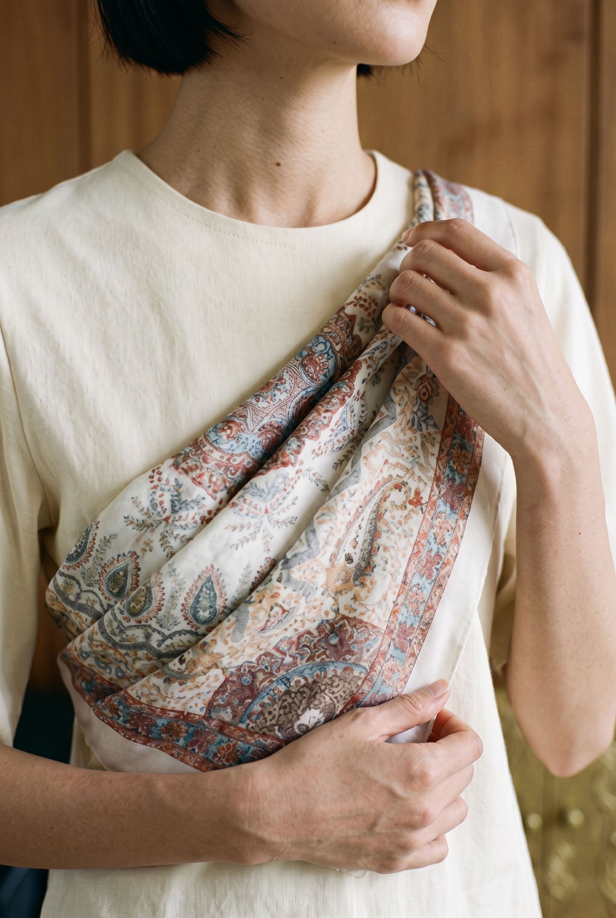 Garden Silk Twill Scarf