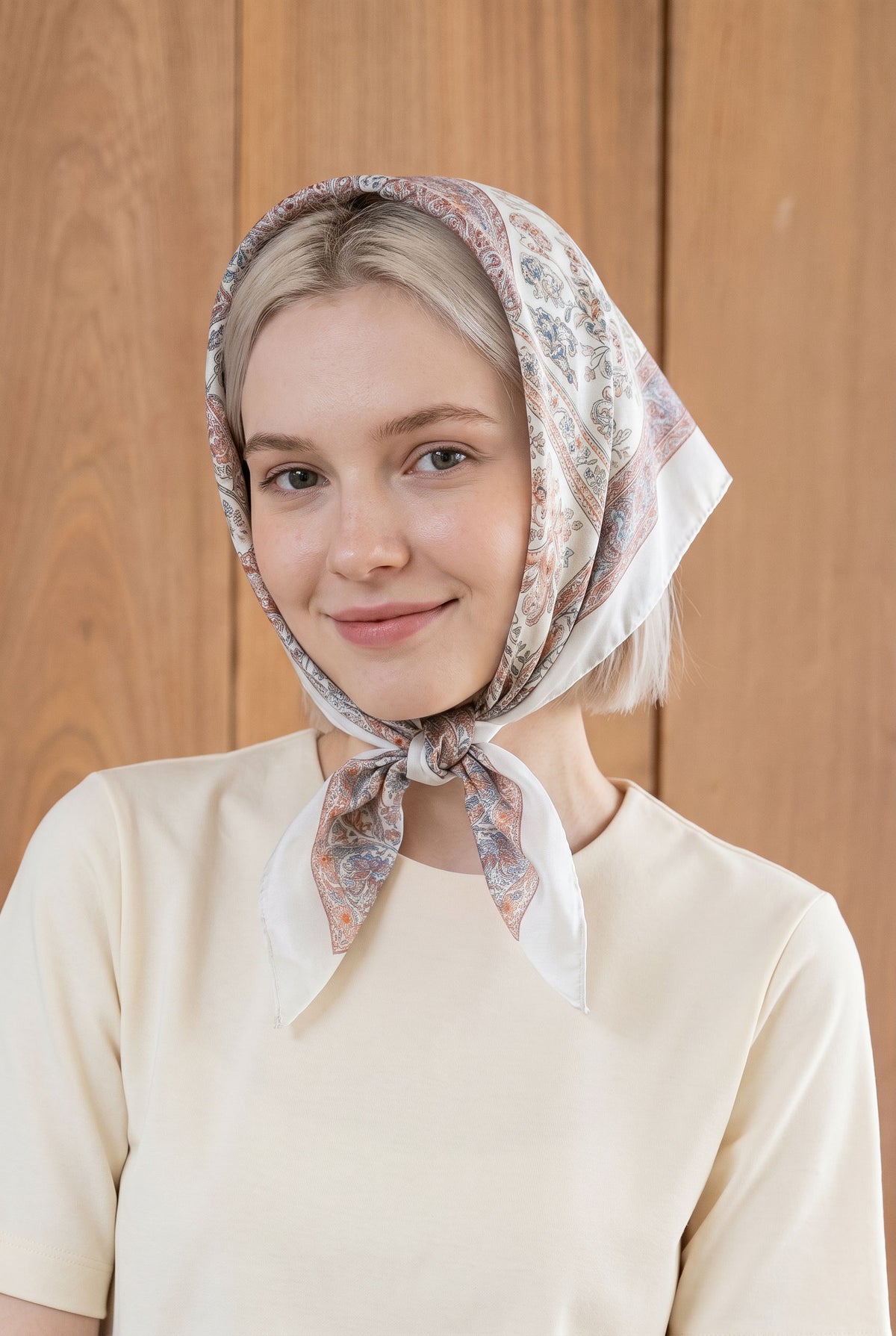 Garden Silk Twill Scarf