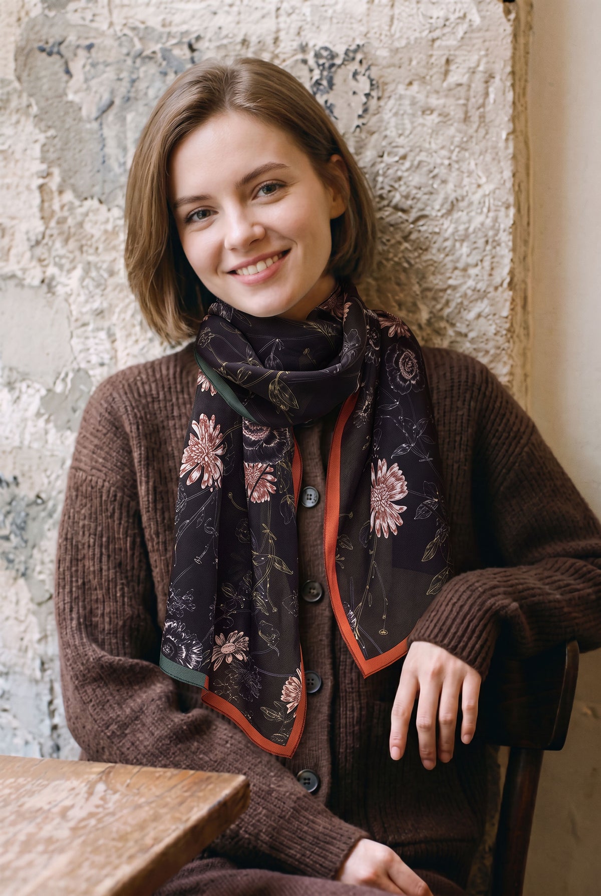 Undefined Wind Silk Twill Stole