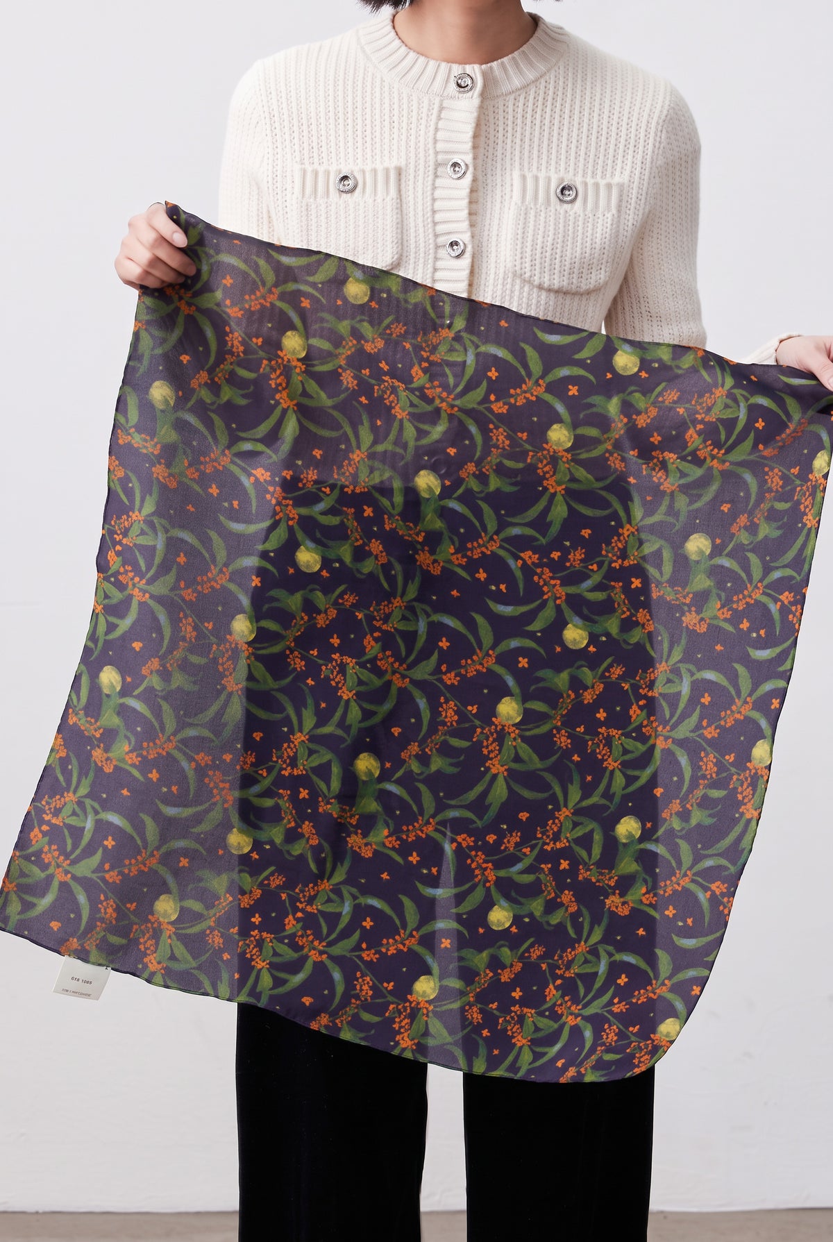 Night Osmanthus Fragrance silk Twill scarf