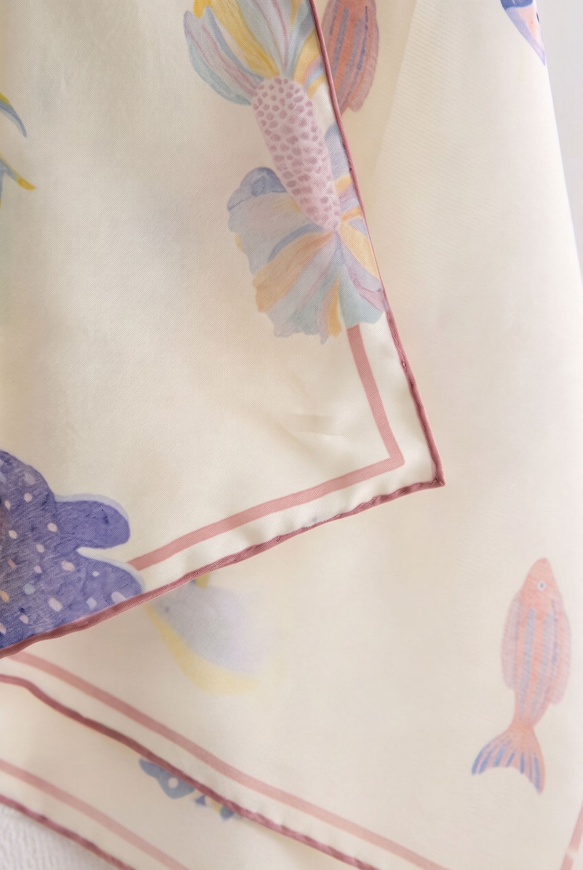 Dreamy Undersea Silk Twill Scarf