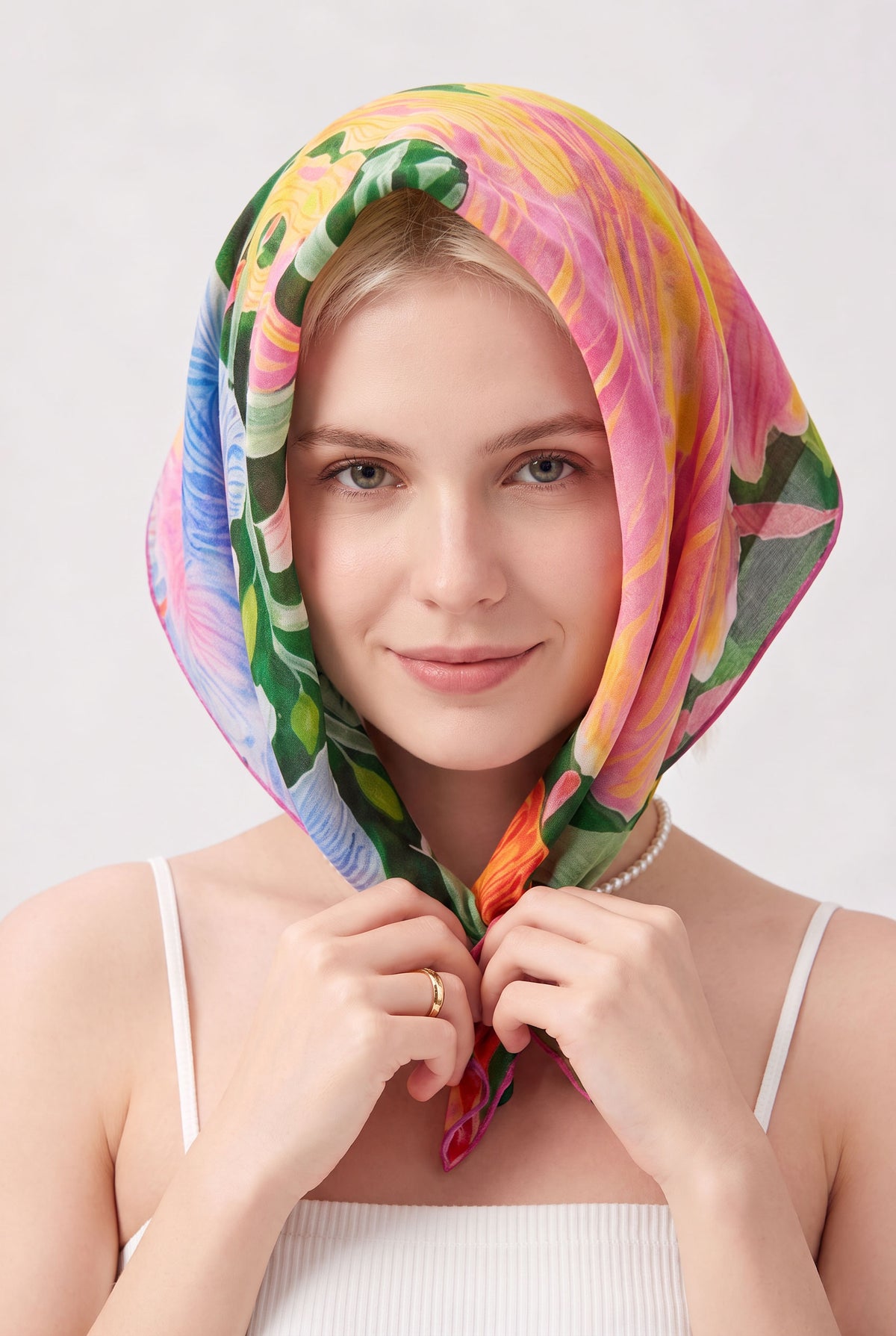 After Summer Night Silk Scarf
