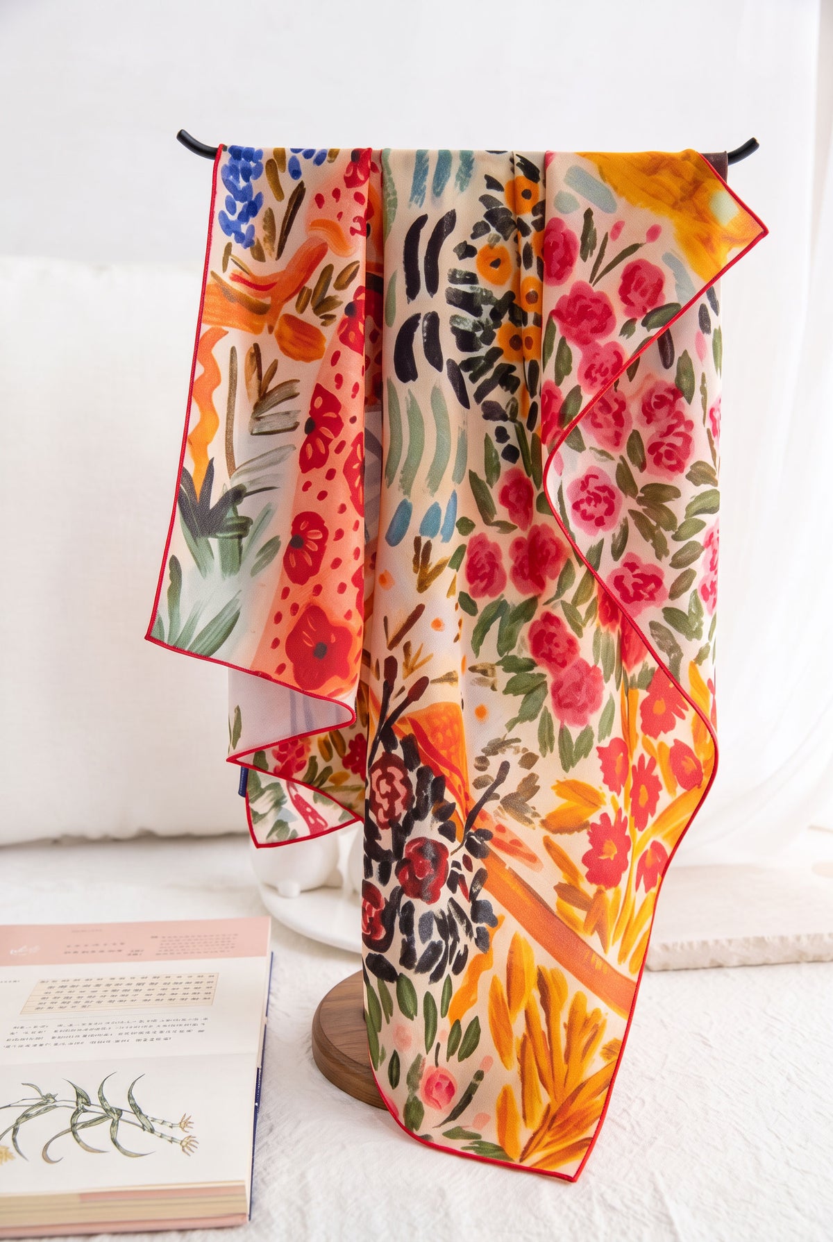 Rose Guardian Silk Scarf
