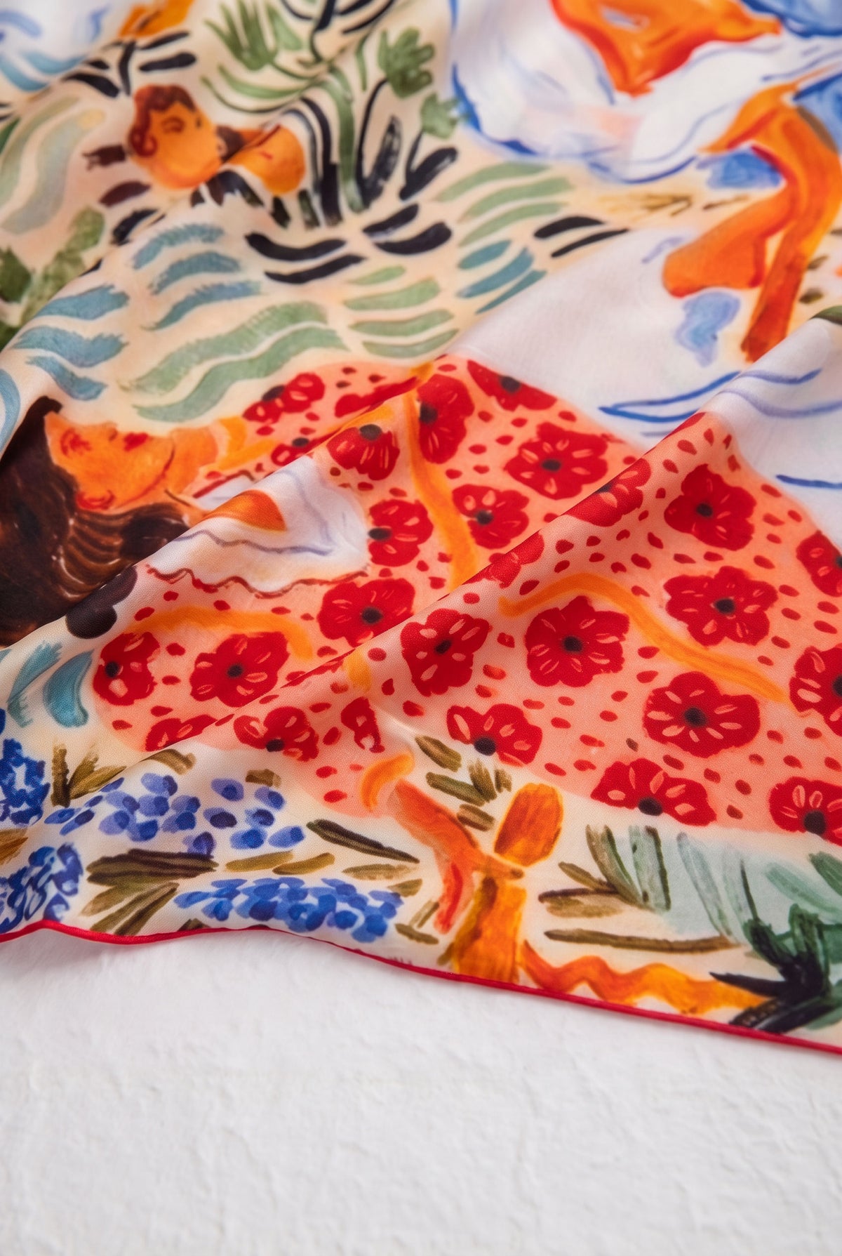 Rose Guardian Silk Scarf
