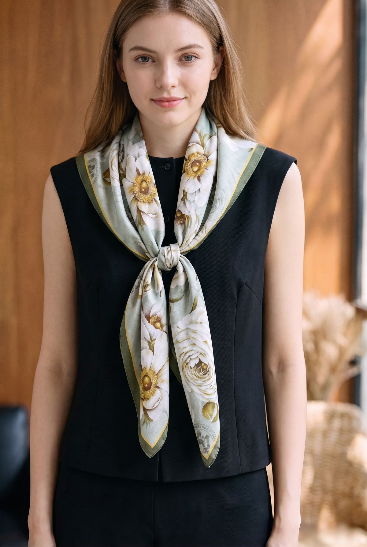 Fragrant Rose Silk Twill Stole