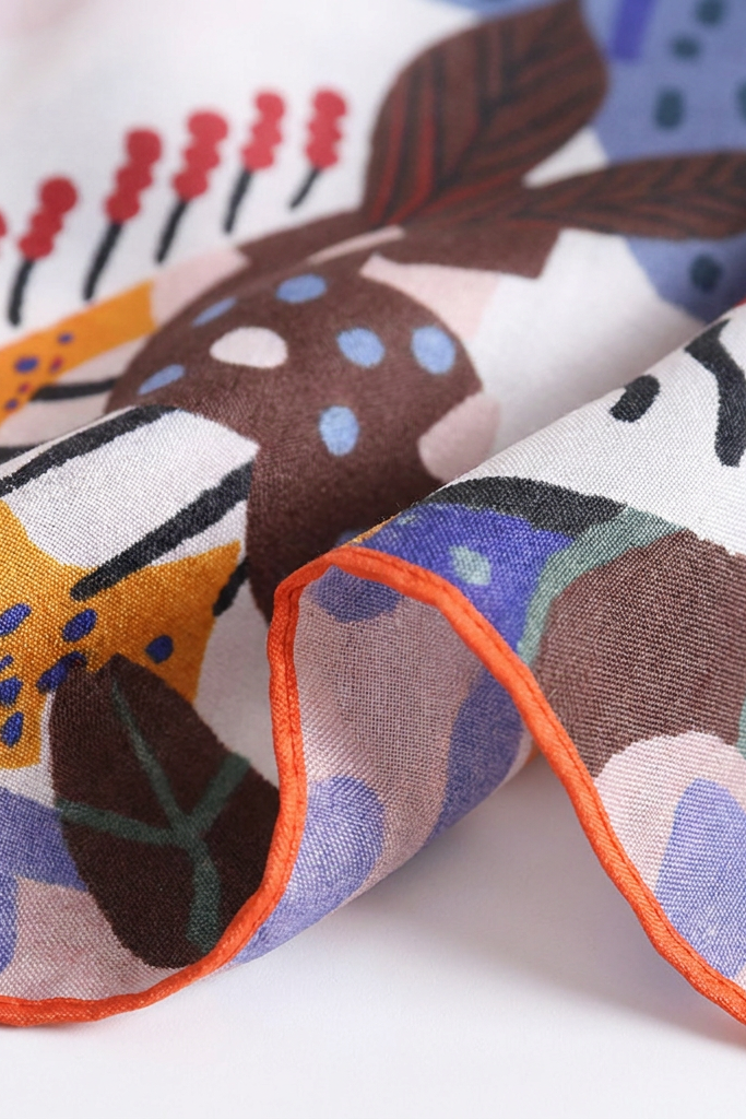 Fruit of Origin silk Twill scarf
