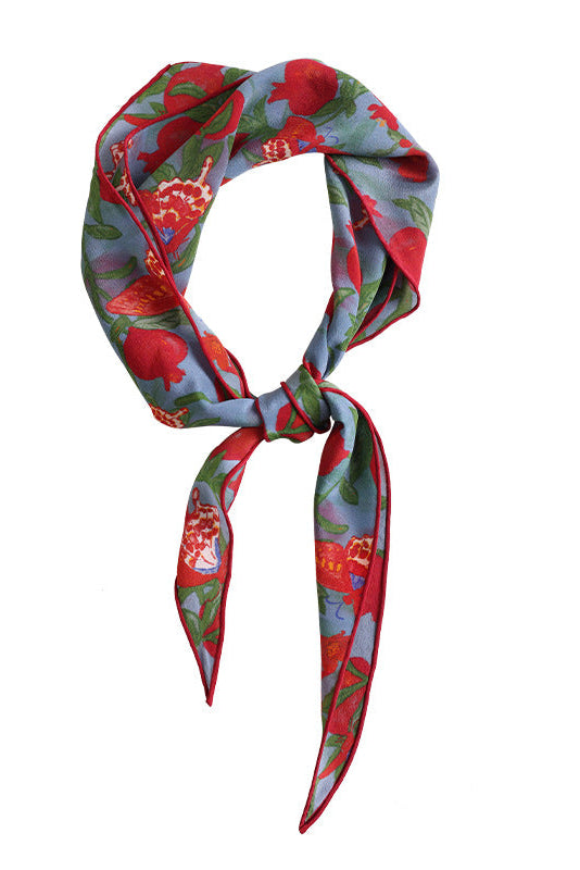 Butterflies & Pomegranate Blossom Silk Stole