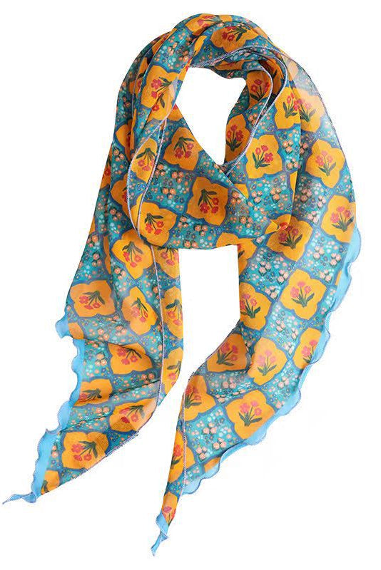 ChineseStyle Sweet Orange silk Twill stole