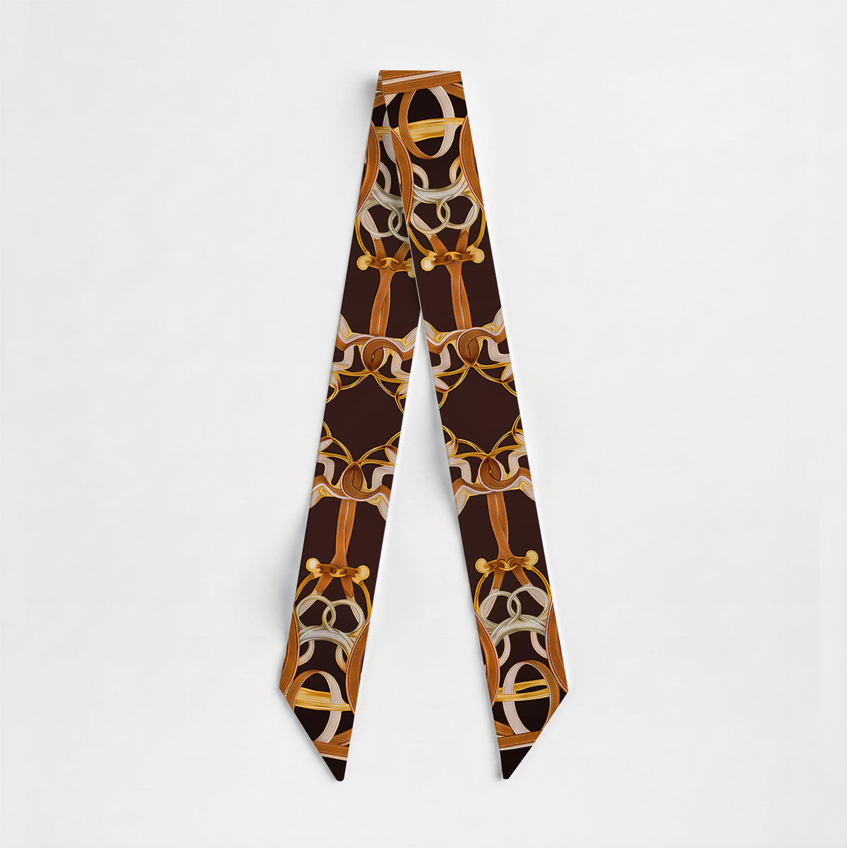 Onyx & Gold Reins Silk Ribbon