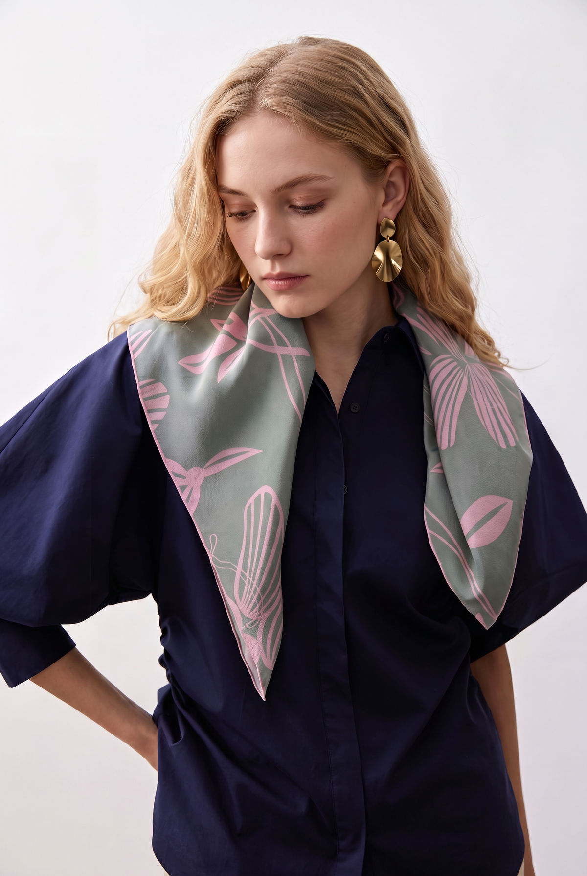 Butterfly Whisper Silk Twill Scarf