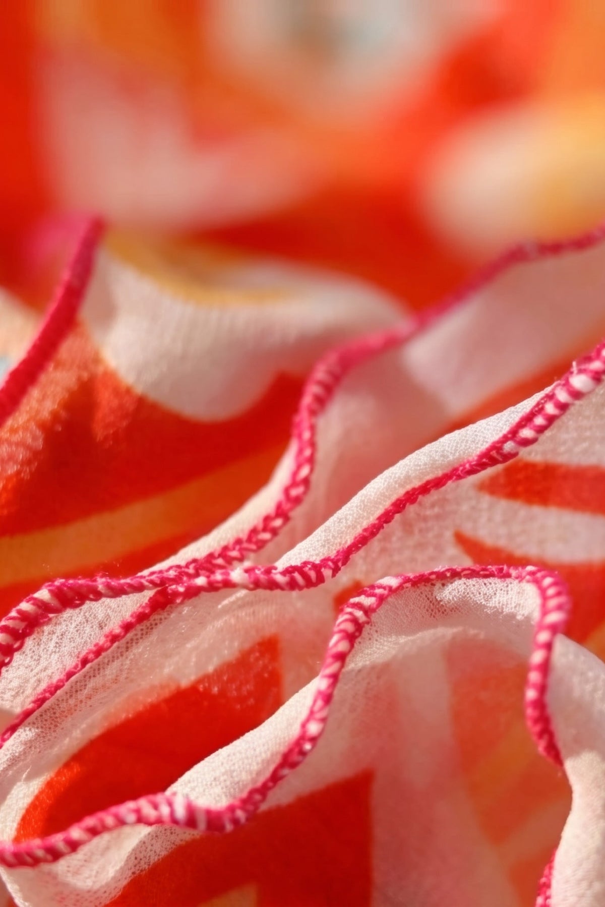 Scarlet Waltz Silk Twill Stole
