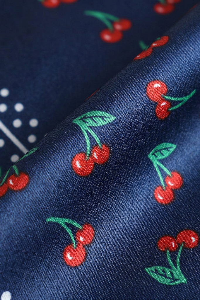 DarkGothic Cherry Silk Twill Scarf