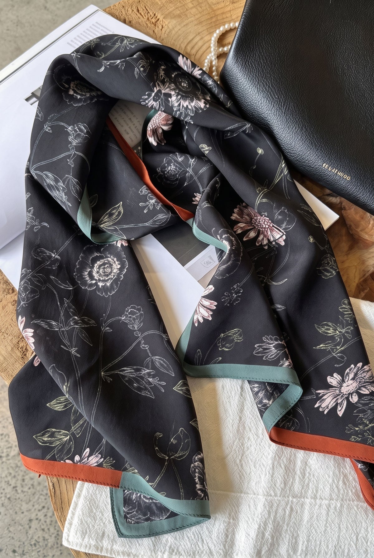 Undefined Wind Silk Twill Stole