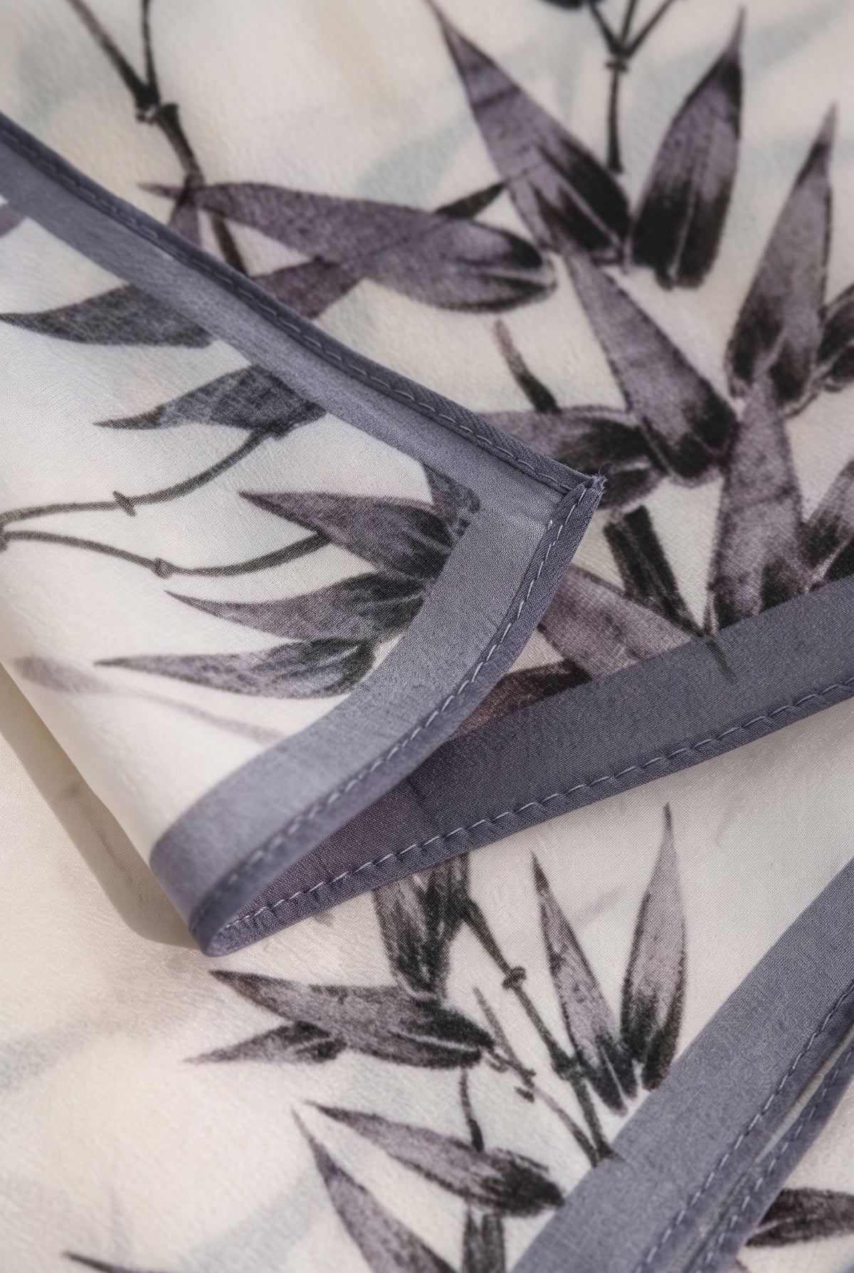 Ink Bamboo Whisper Silk Twill Stole