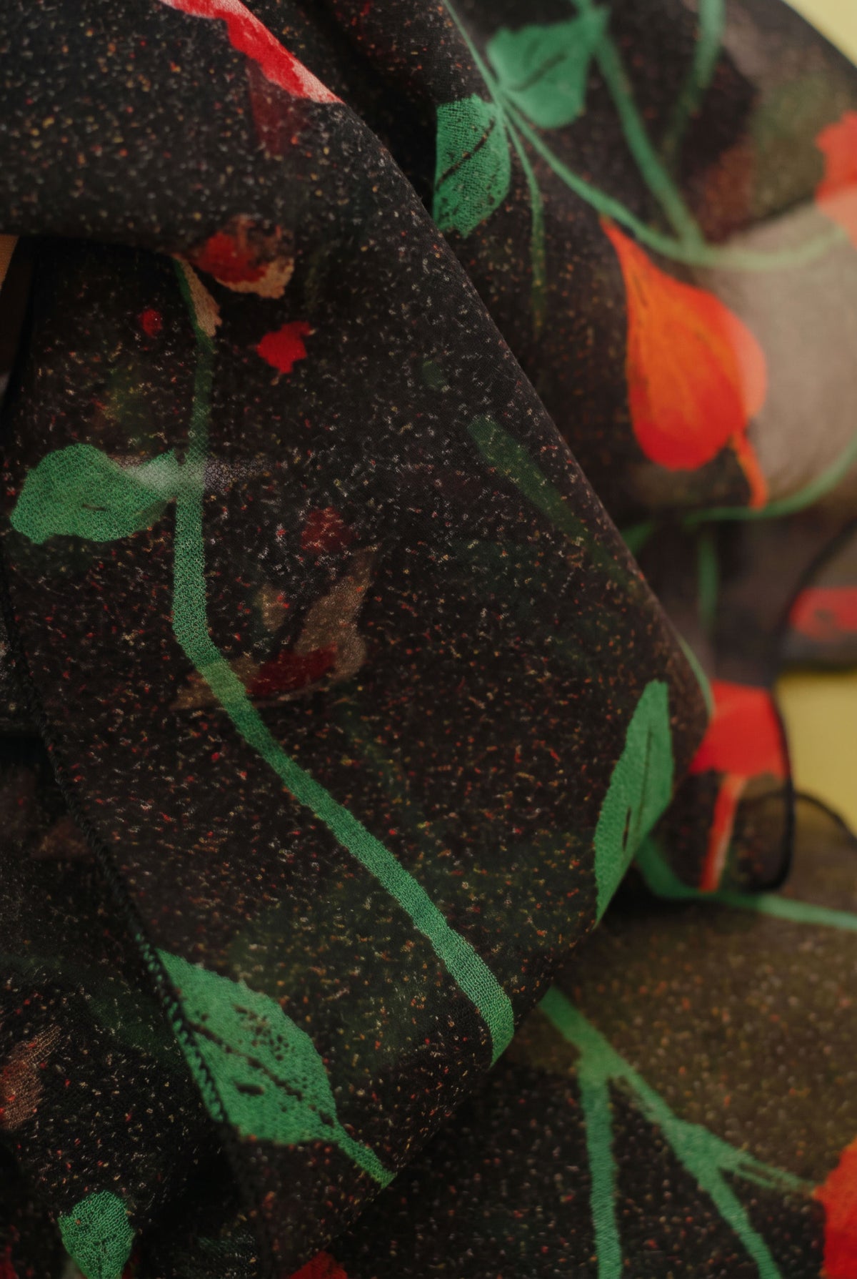 Romantic Strawberry Silk Stole