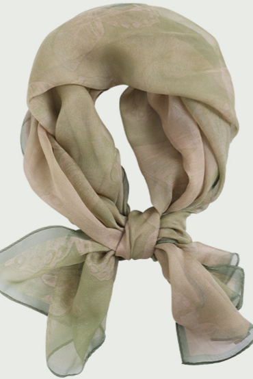 Plant‑Dye Dioscorea Cirrhosa Gauze Twill Silk stole