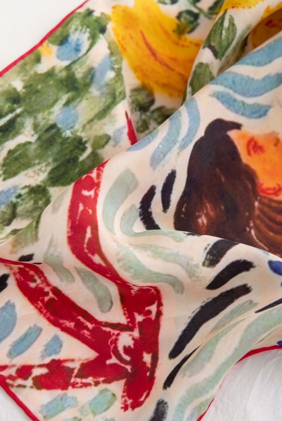 Rose Guardian Silk Scarf